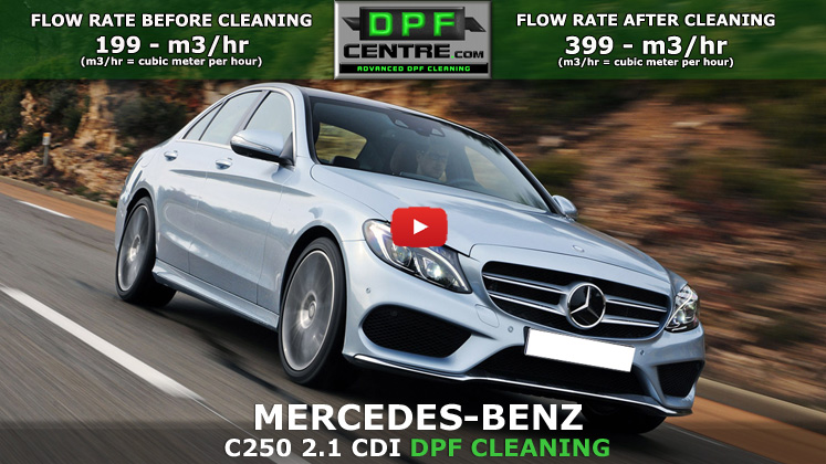 Mercedes-Benz C250 2.1 CDI DPF Cleaning - Quantum - DPF Cleaning Centre